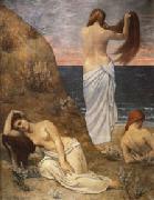 Pierre Puvis de Chavannes Young Girls on the Edge of the Sea Germany oil painting reproduction